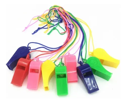 SET DE SILBATOS DE COLORES X24