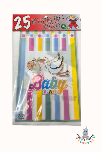 BOLSAS PARA DULCES BABY SHOWER X25