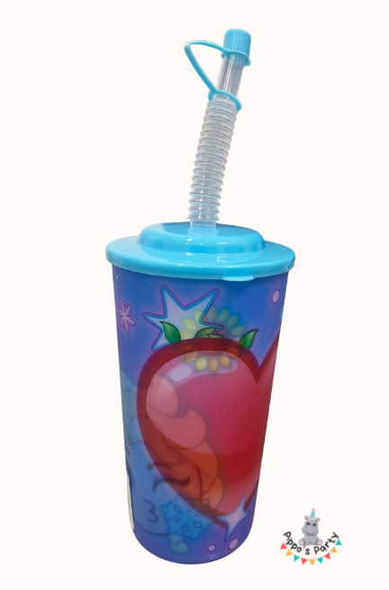 VASO DE PLÁSTICO CON POPOTE FROZEN