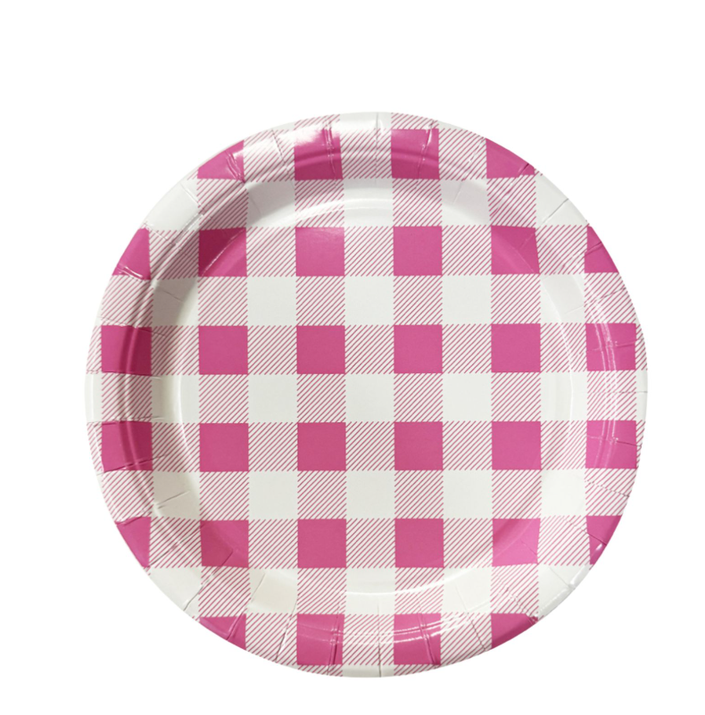 PLATO GINHGHAM ROSA X20