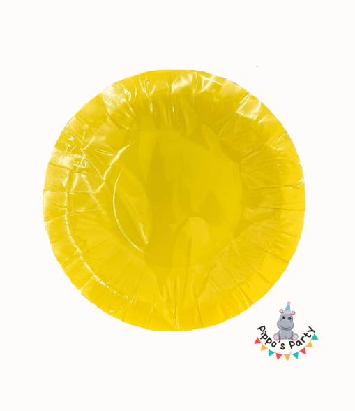 SET DE PLATOS COLOR AMARILLO X10