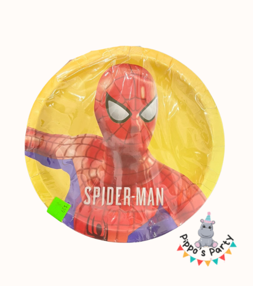 PLATOS DE CARTÓN SPIDERMAN X10