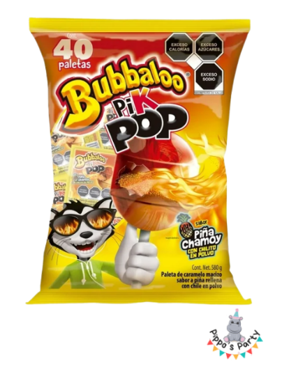 BOLSA BUBBALOO PIK POP 40 PALETAS