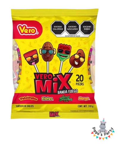 BOLSA DE PALETAS VERO MIX 20 PIEZAS
