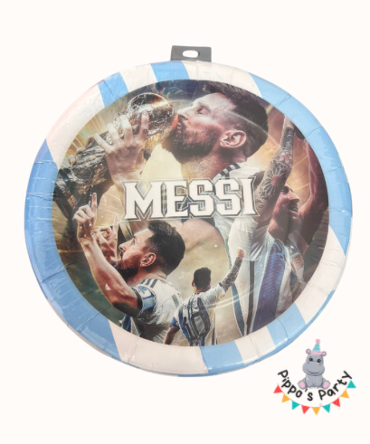 PLATOS DE CARTÓN MESSI X10