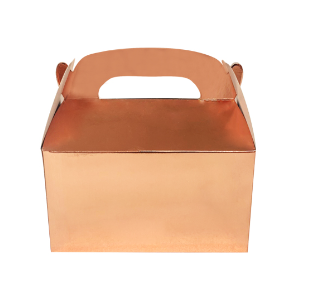 CAJAS ROSE GOLD DE PAPEL X6