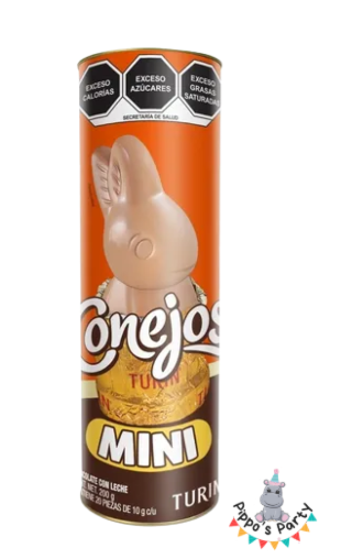 CONEJOS MINI CHOCOLATE CON LECHE TURIN 20 PIEZAS