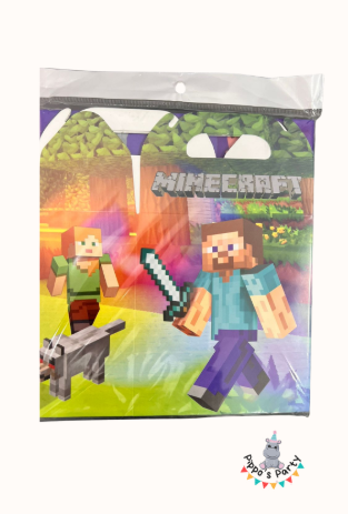 CAJA DE CARTÓN KIT INFANTIL MINECRAFT X10 