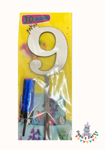 VELA MAGICA LUMINOSA NÚMERO 9