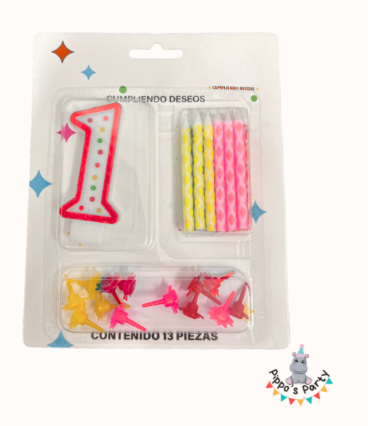 VELA PARA CUMPLEAÑOS NÚMERO 1
