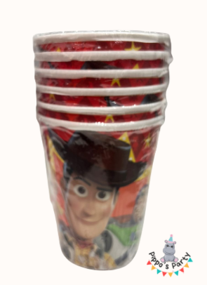 VASOS DE CARTÓN TOY STORY X6