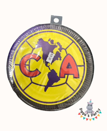 PLATOS DE CARTÓN FUTBOL AMERICA X10