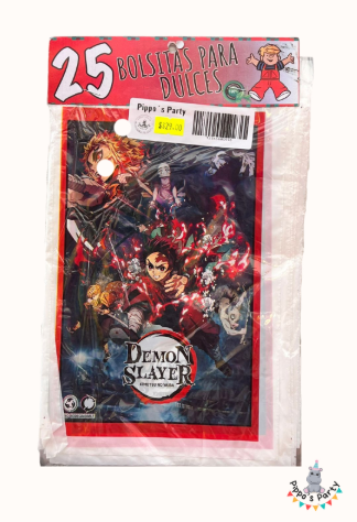 BOLSAS PARA DULCES DEMON SLAYER X25