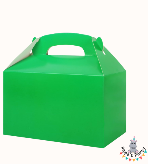 CAJA VERDE METÁLICA DE PAPEL X 10