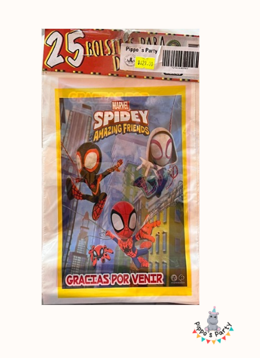 BOLSAS PARA DULCES SPIDEY X25