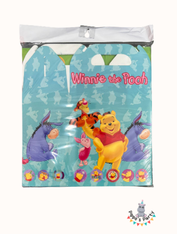CAJA DE PAPEL PARA FIESTA WINNIE THE POOH X10