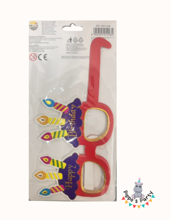 GAFAS TEMÁTICAS HAPPY BIRTHDAY 
