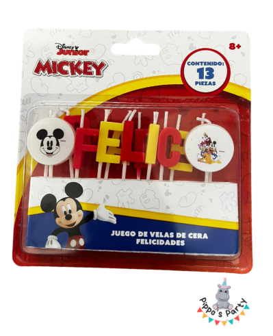 VELAS DE CERA FELICIDADES PARA NIÑO