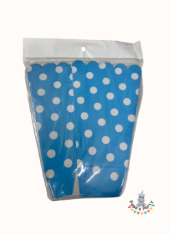 CAJA PARA PALOMITAS COLOR AZUL X10