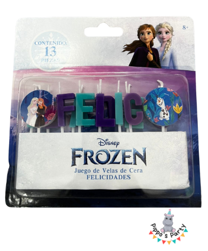 VELAS DE CERA FELICIDADES PARA NIÑA