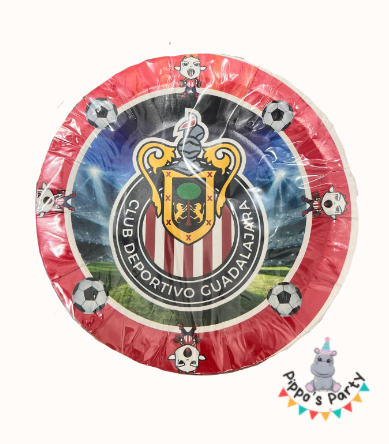 PLATOS DE CARTÓN CLUB DEPORTIVO GUADALAJARA X10