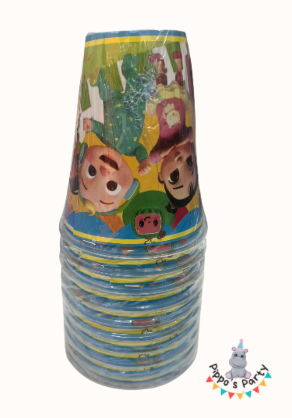 VASOS DE PLÁSTICO COCO MELÓN X10
