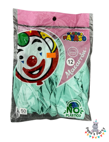 BOLSA DE GLOBOS DE LÁTEX 50 PIEZAS #12
