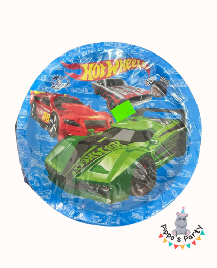 PLATOS DE CARTÓN HOT WHEELS X10