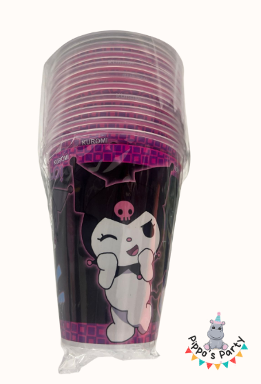 VASOS KUROMI DE PLÁSTICO X10