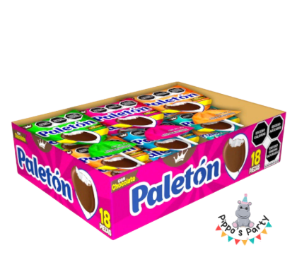 PALETON CON CHOCOLATE 18 PIEZAS