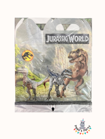 CAJA DE PAPEL PARA FIESTA JURASSIC WORLD X10