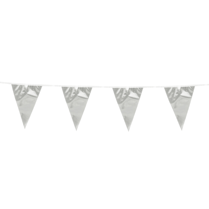 BUNTING PLÁSTICO PLATA
