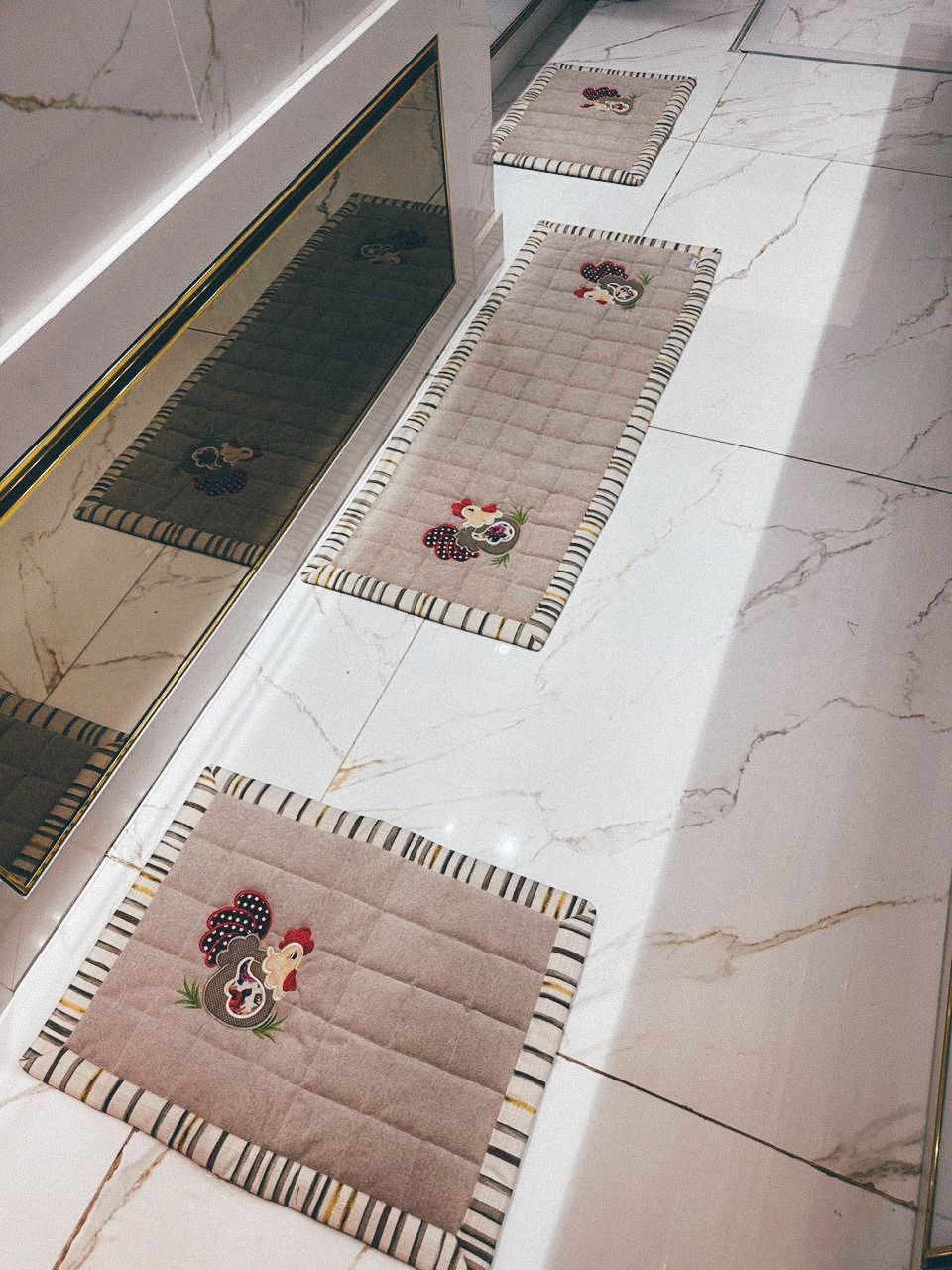 Conjunto de Tapete de Cozinha (3 Peças)