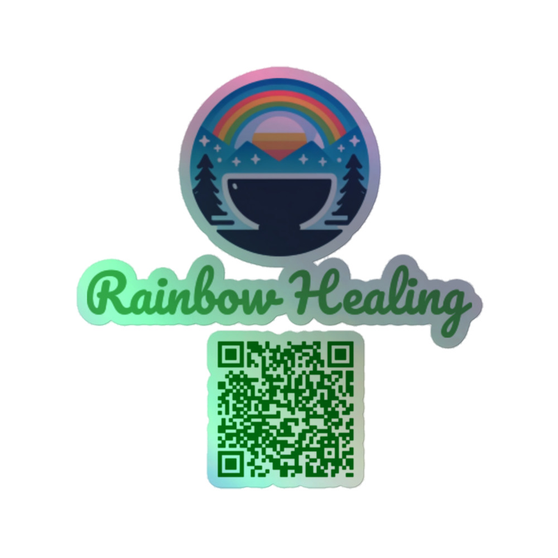 Rainbow Healing Holographic Sticker