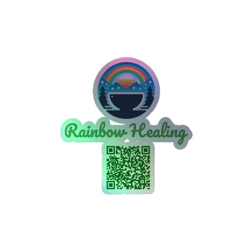 Rainbow Healing Holographic Sticker