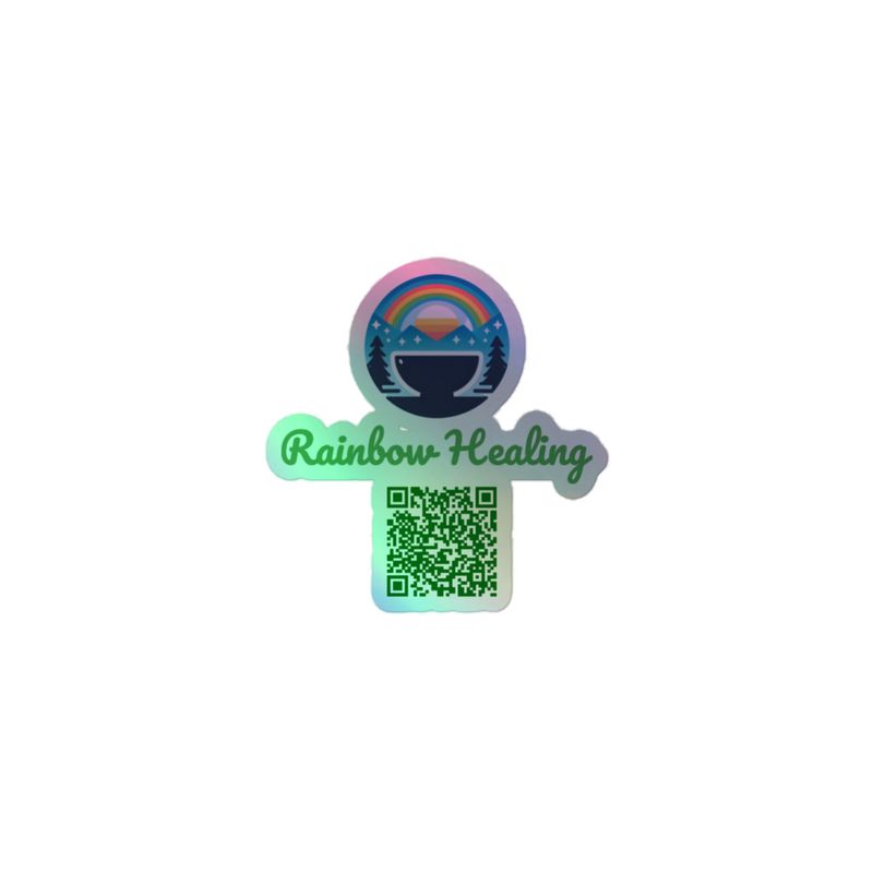 Rainbow Healing Holographic Sticker
