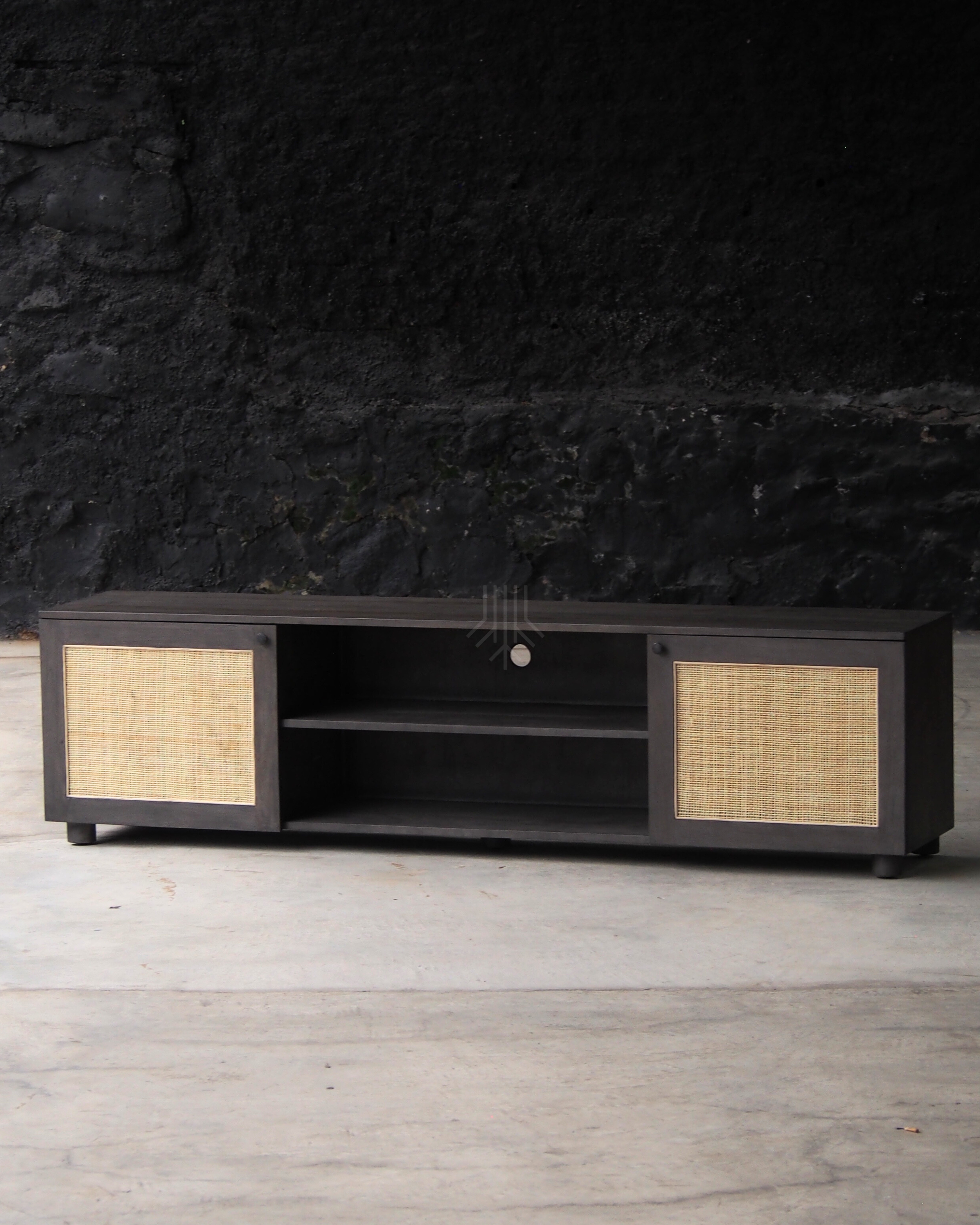 Rattan Cabinet Table