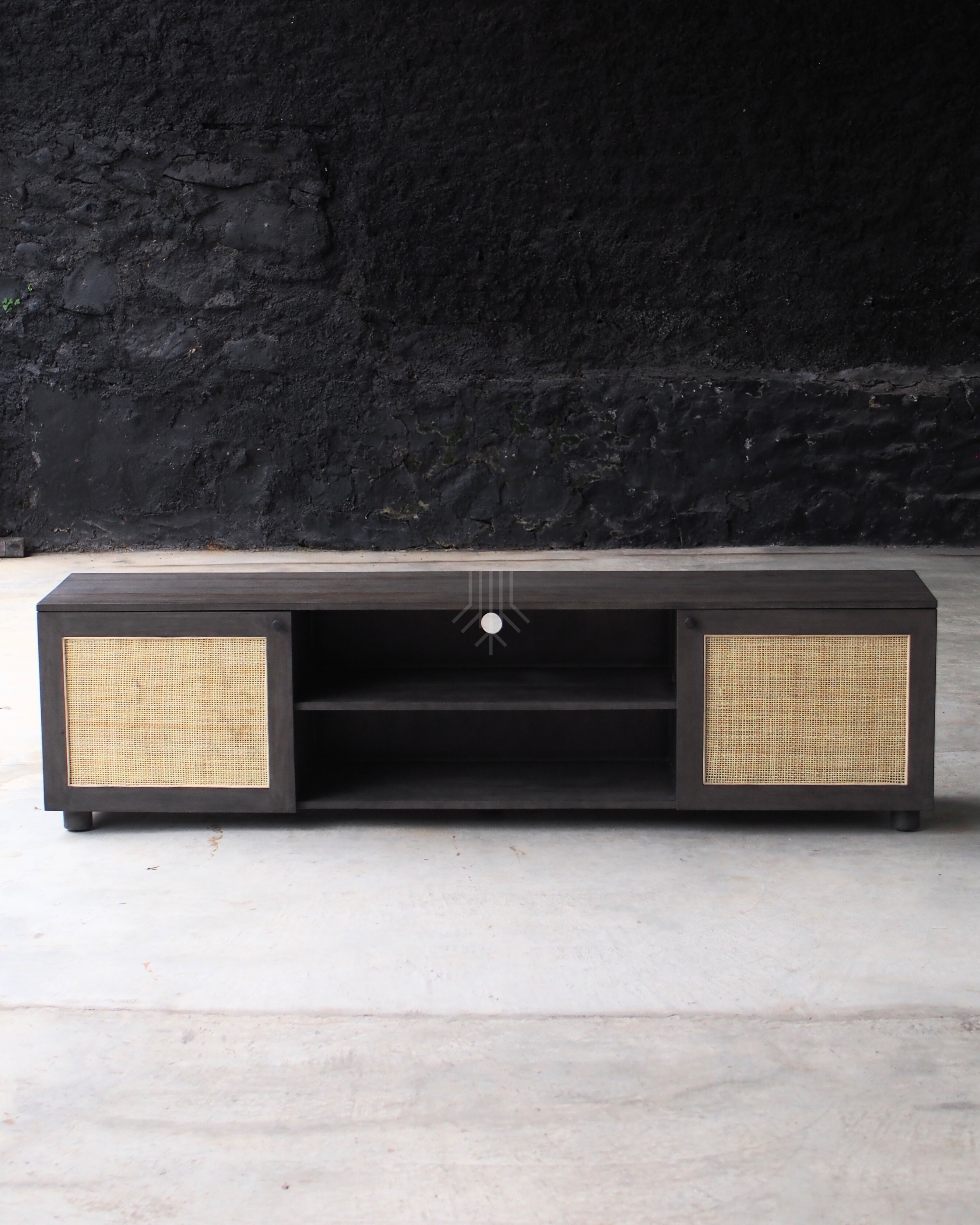 Rattan Cabinet Table 