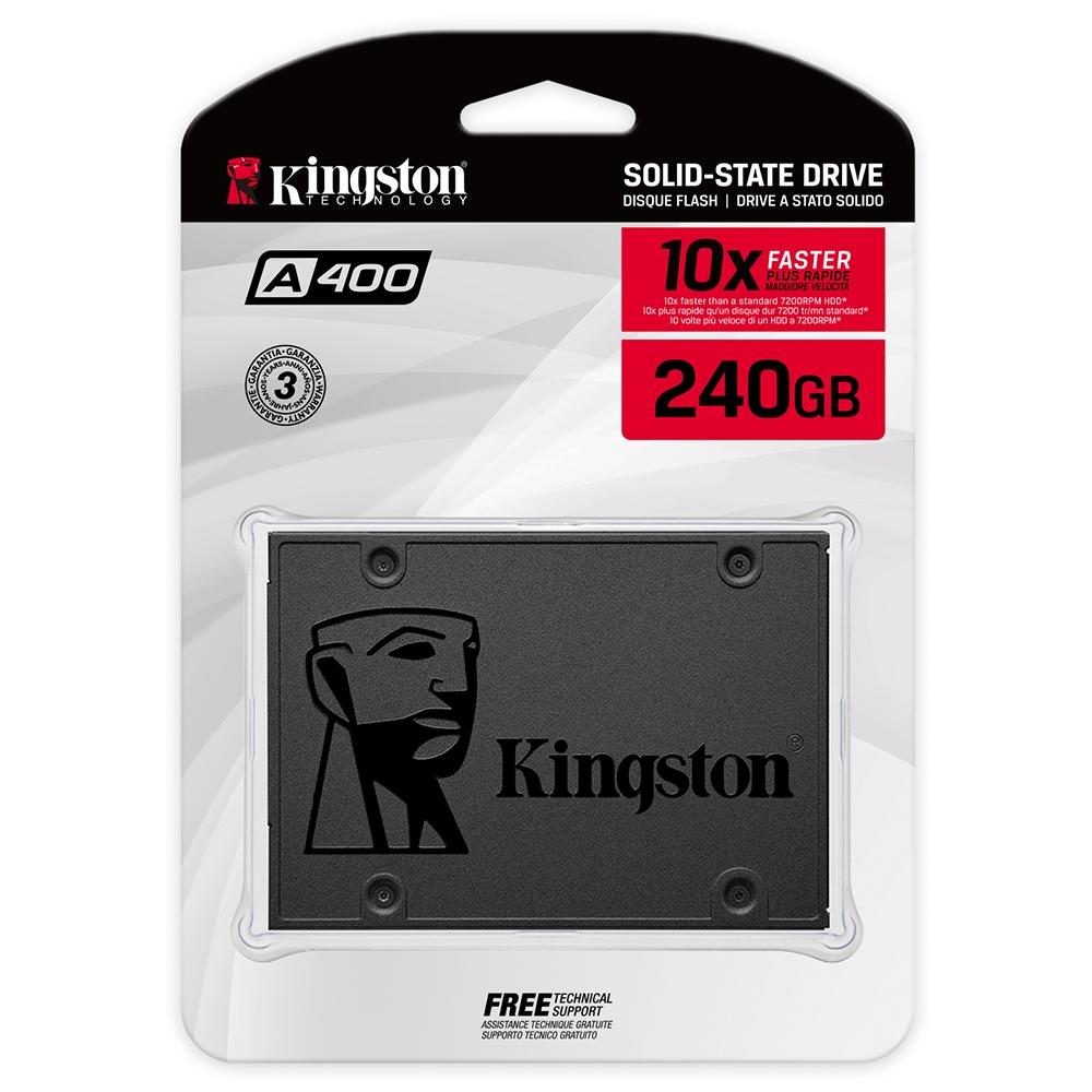 SSD Kingston 240 GB SATA3 2 5 Cor Preto
