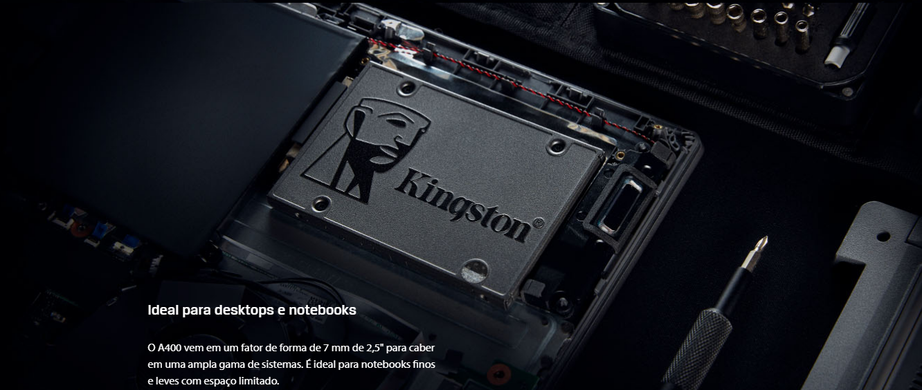 SSD Kingston 480 GB SATA3 2 5 Cor Preto