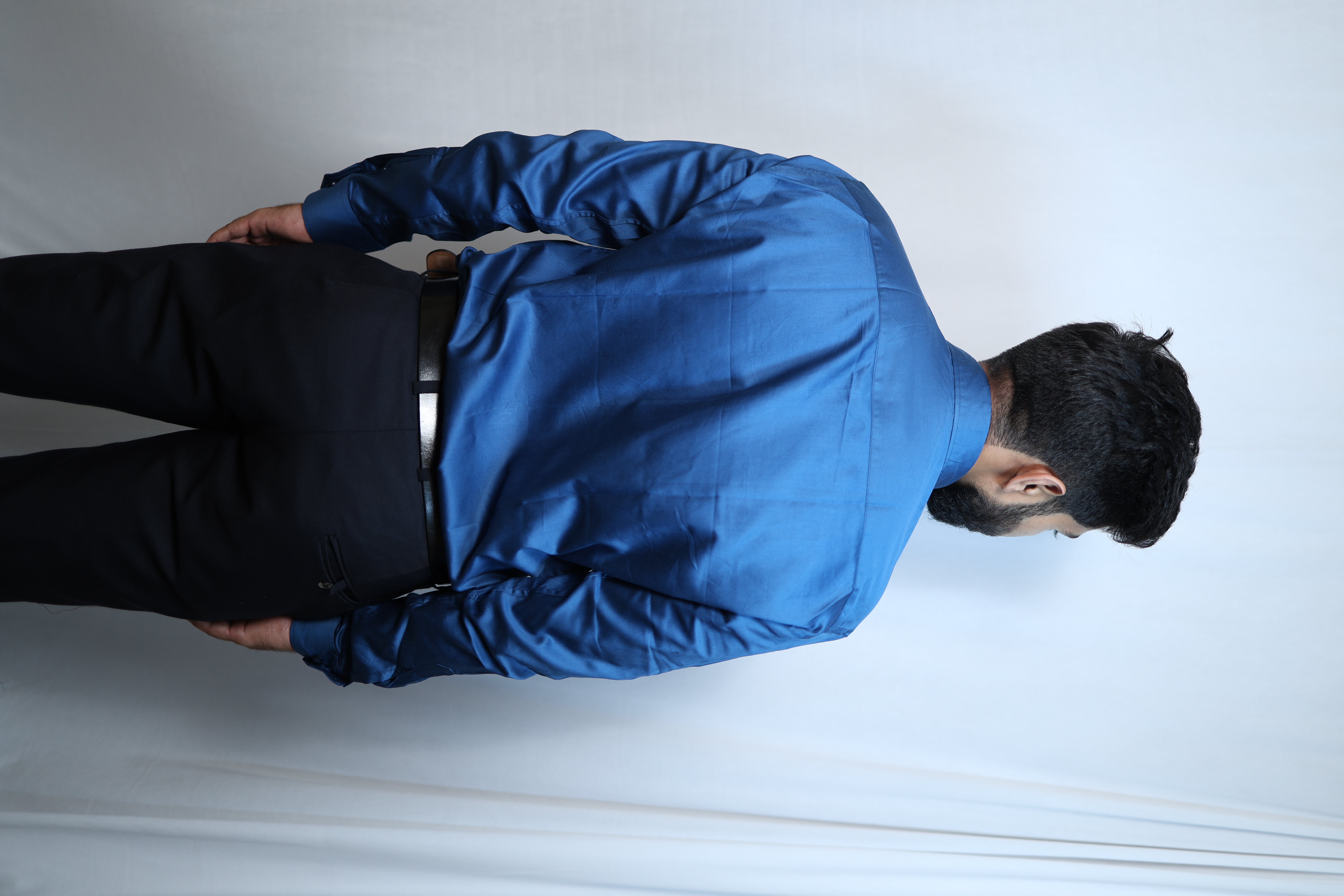 Men’s Teal Blue Premium Cotton Formal Shirt