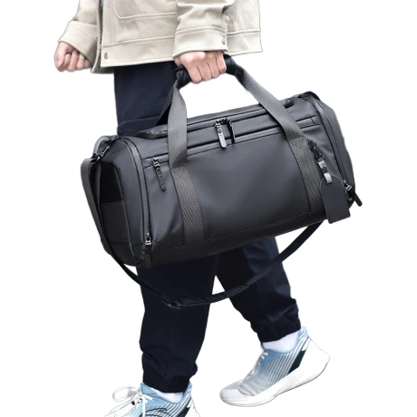 Custom Logo Gym Duffle Bag with Shoe Compartment – Factory Direct