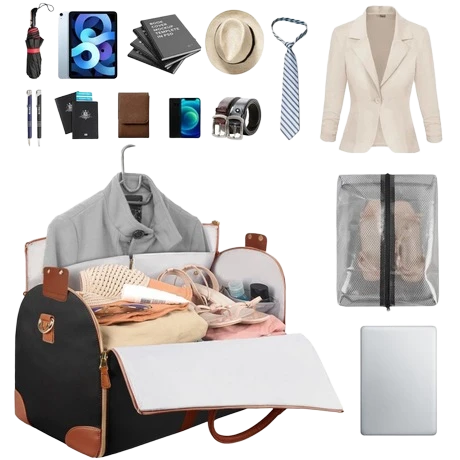 Multifunctional Travel Bag OEM Custom Suit Duffle Bag – Perfect for Businessmen