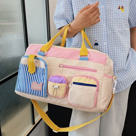 Multicolor Tote Bag Customizable Workout Duffle Bag – Bulk Order Accepted
