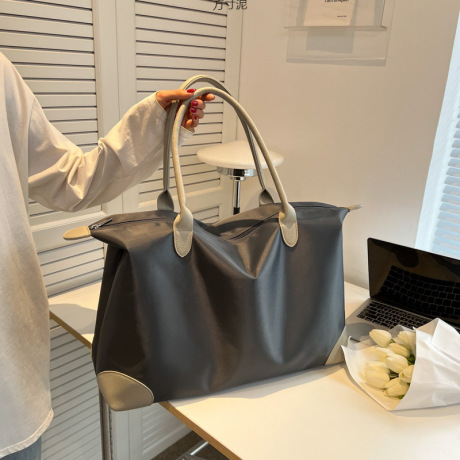 Large Gray Tote Bag
