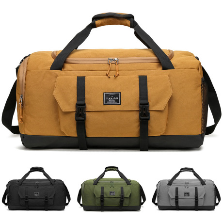 Wholesale Custom yellow Duffle Bags for Gym and Travel