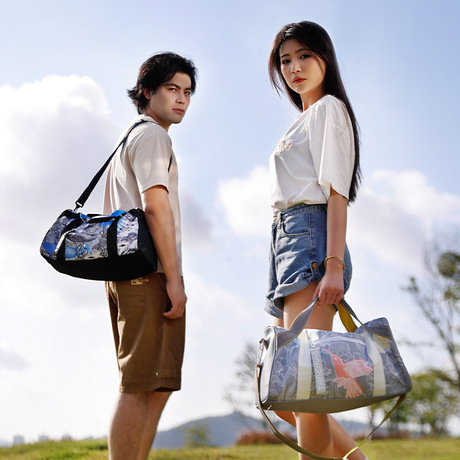 Stylish Printed Duffle Bag Foldable Custom Travel Duffle Bag for Airlines & Retail