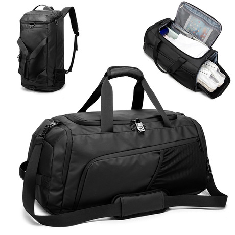 Multifunctional Travel Duffel Bag Hybrid Backpack and Duffle Bag with Custom Branding