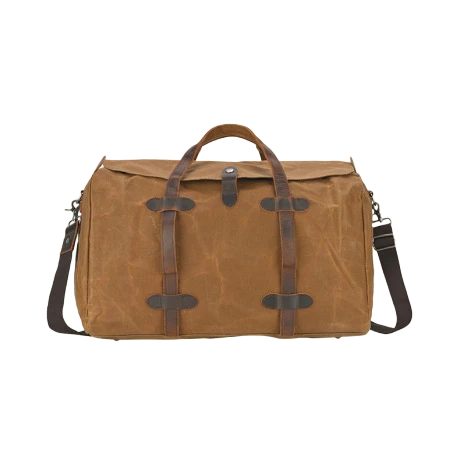 Canvas Leather Travel Bag Waterproof Custom Travel Duffle Bag for Outdoor Use