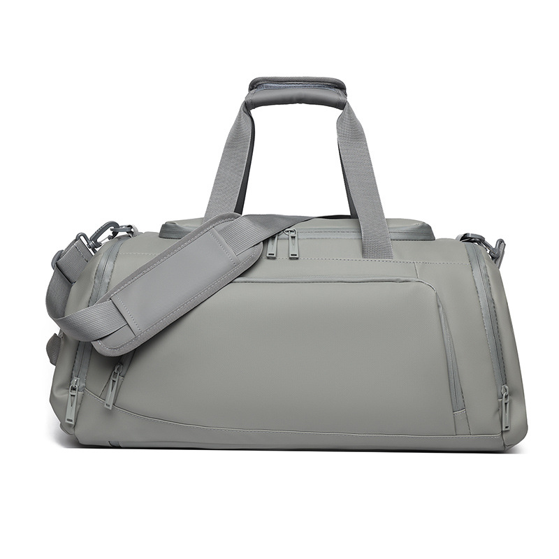 Modern Gray Duffel Bag Personalized Canvas Sports Duffle – Wholesale Custom Logo Bag Supplier